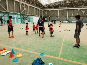 サッカー教室の様子の写真