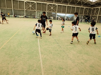 サッカー教室の様子の写真
