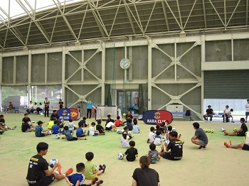 サッカー教室の様子の写真