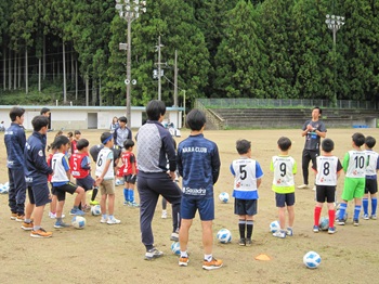 サッカー教室の様子の写真