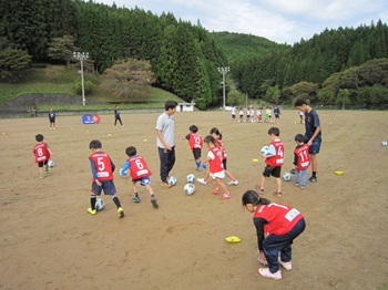 サッカー教室の様子の写真