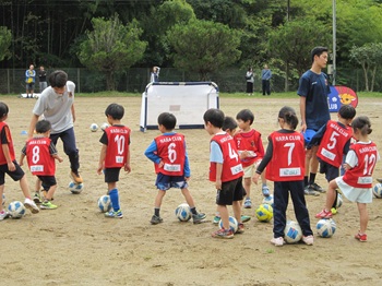 サッカー教室の様子の写真
