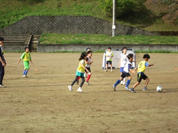 サッカー教室の様子の写真