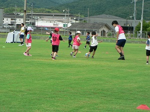 サッカー教室の様子の写真
