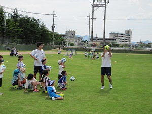 サッカー教室の様子の写真