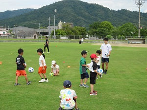 サッカー教室の様子の写真