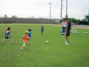 サッカー教室の様子の写真