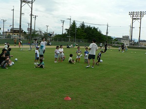 サッカー教室の様子の写真