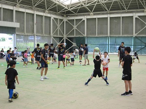 サッカー教室の様子の写真