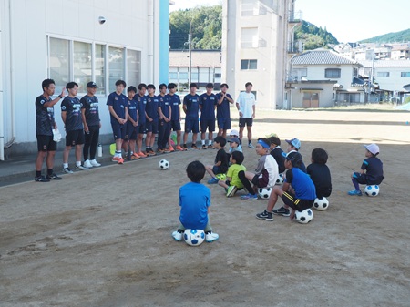 サッカー教室の様子の写真