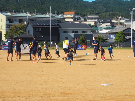 サッカー教室の様子の写真
