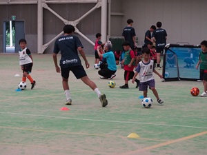 サッカー教室の様子の写真