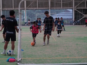 サッカー教室の様子の写真
