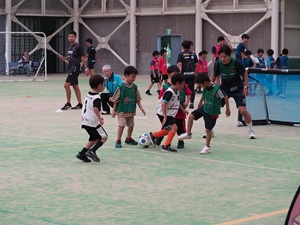 サッカー教室の様子の写真
