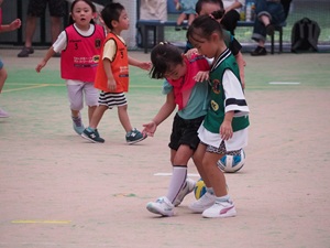 サッカー教室の様子の写真