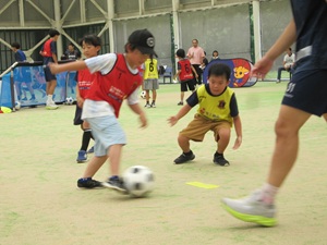 サッカー教室の様子の写真