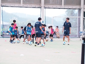 サッカー教室の様子の写真