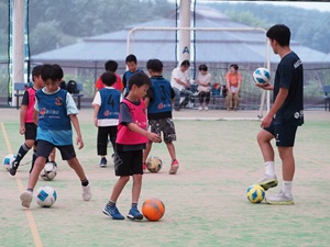 サッカー教室の様子の写真
